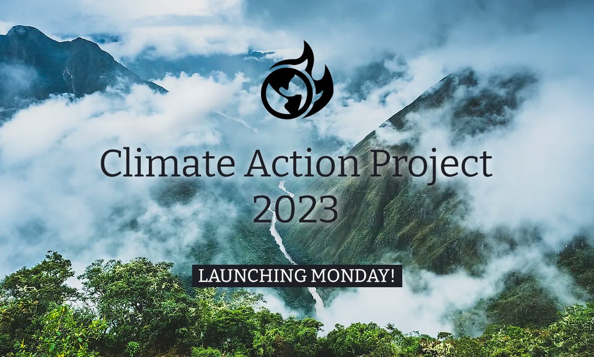 Thousands of teachers gearing up for Climate Action Project, Sep9 - Join us: climateactionproject.org

📔 Check curriculum &amp;week 1 activities
👋 Reach out to other participants (149 countries!)
👥 Co-create (15 languages)
🗯 Share findings
💥 Make impact