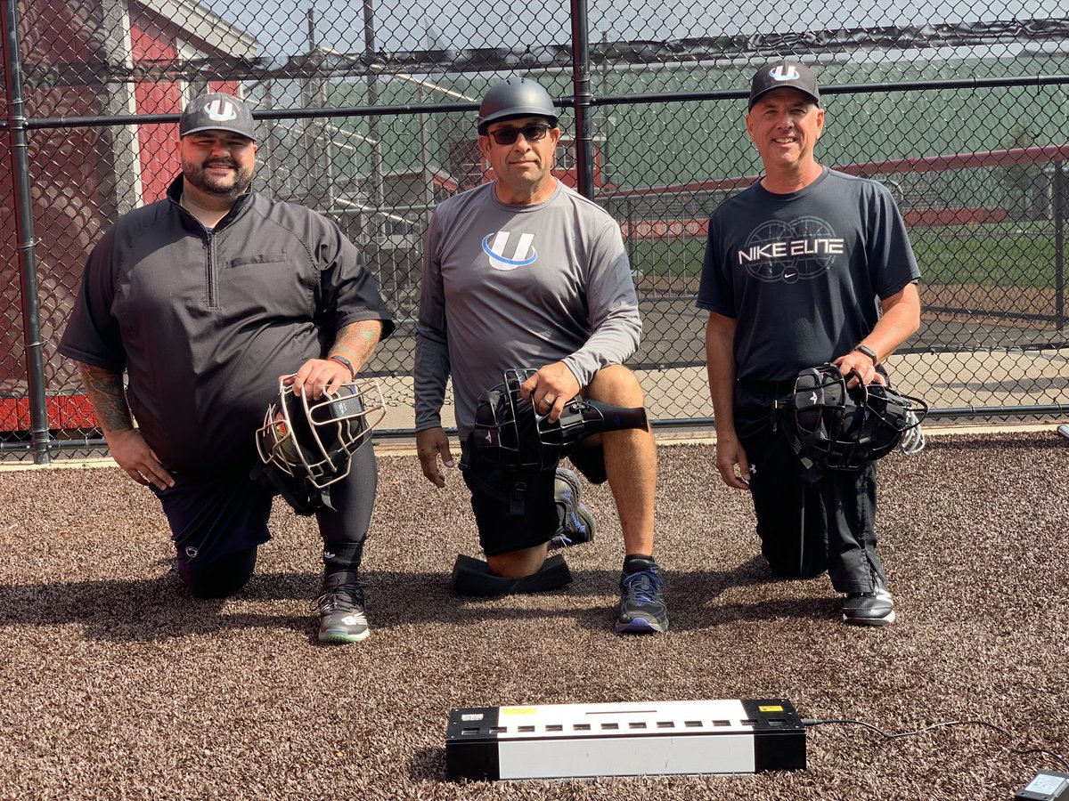 UnitedUmpires's tweet photo. Cortland 3-Umpire Clinic | Laser Plate Olympics championship team [L to R] Mike MacStudy, Larry Garcia and Marty Hasenfuss. Congratulations!
#BeABetterUmpire #LaserPlate  #UmpiresAdvanceUnited https://t.co/M48X4AoThy