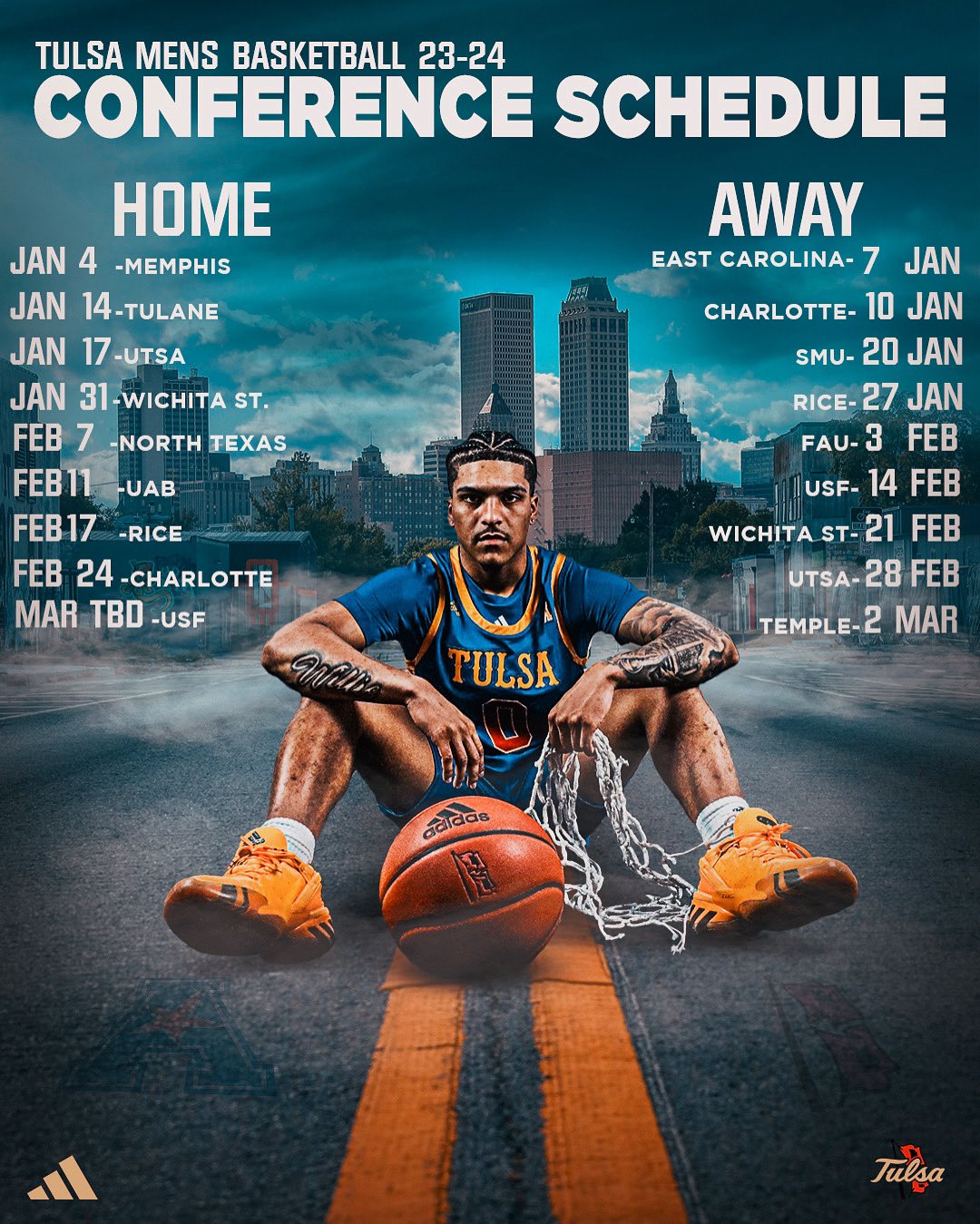 Tulsa clearance basketball schedule