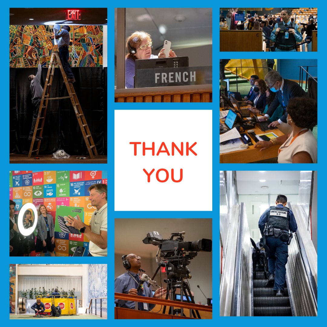 MelissaFleming's tweet photo. As the most intense diplomatic week of the year comes to an end, I would like to thank all my @UN colleagues involved for their phenomenal service to ensure a successful #UNGA.

I am so proud to be serving this great organization along with all of you.

📸: @UN_Photo https://t.co/PAUFWrNwZx