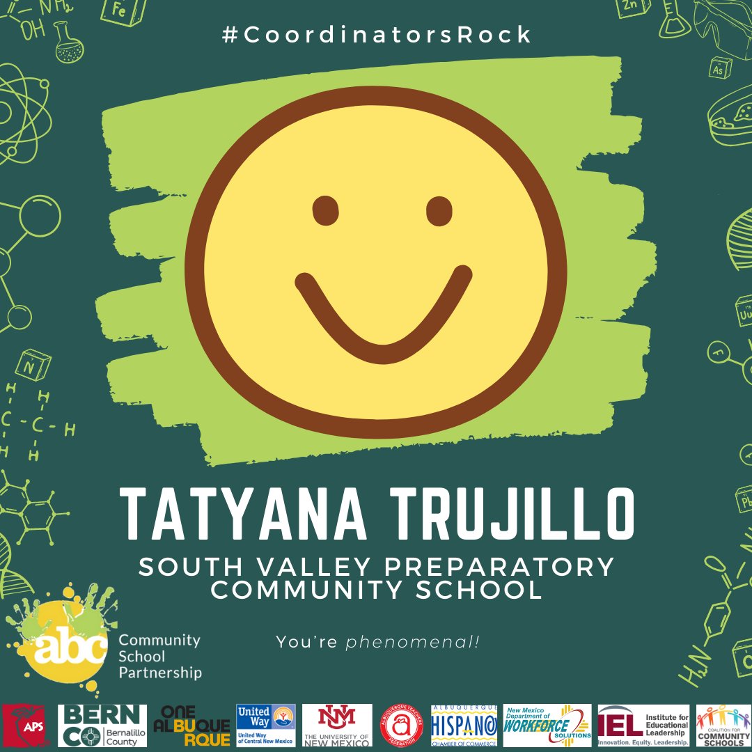 ABC Community School (@abc_partnership) on Twitter photo You're amazing, Tatyana! #CoordinatorsRock <a href="/CommSchools/">Community Schools</a> <a href="/ABQschools/">Albuquerque Public Schools</a> <a href="/GBryanGarcia/">Bryan Garcia</a> <a href="/NMPED/">New Mexico Public Education Department</a> You're amazing, Tatyana! #CoordinatorsRock <a href="/CommSchools/">Community Schools</a> <a href="/ABQschools/">Albuquerque Public Schools</a> <a href="/GBryanGarcia/">Bryan Garcia</a> <a href="/NMPED/">New Mexico Public Education Department</a>