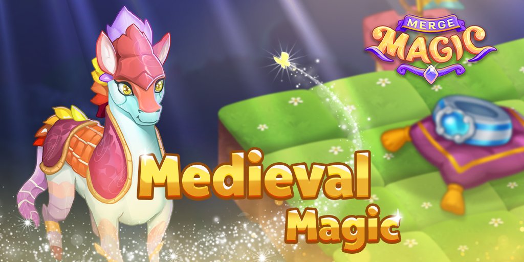 MergeMagic's tweet photo. It's time for some Medieval Magic! Get to playing this weekend's event! https://t.co/NH15gsNbry