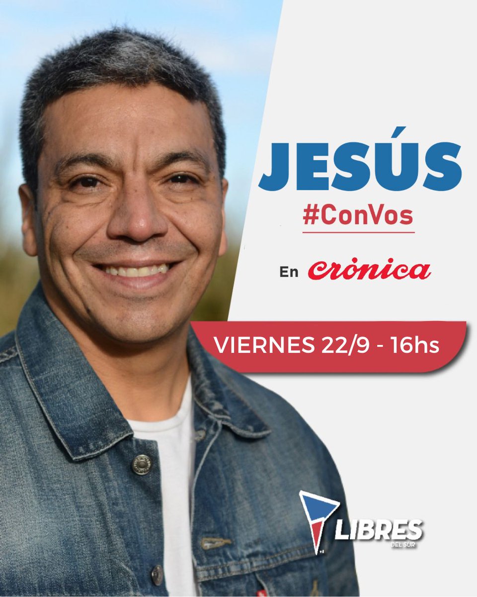 LdsMnes's tweet photo. ⚠️ HOY 16 hs. #JesusConVos https://t.co/i9JnAOjpJI
