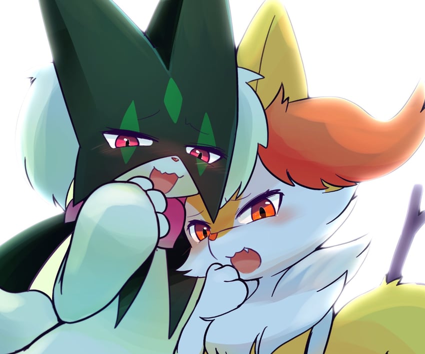 PsyFireFairy's tweet photo. Meowscarada: Nyaaa~ 😃
Braixen: Kiaaa~ :3d
*heavy blushes* https://t.co/mifXOKgLF7