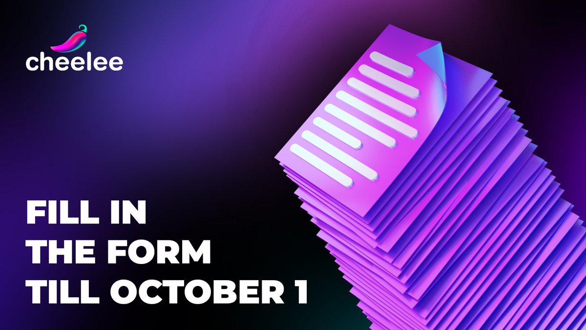 Cheelee_Tweet's tweet photo. Google-form to apply for unban❗️

👉So, if you are a real user and your Cheelee account was banned mistakenly, please complete this form: https://t.co/QozNWaZpTN

⏰ Deadline October 1st, 21:00 UTC

We will gather all your accounts and recheck them after the deadline 🤗Be attentive to complete the form correctly!

Thank you for your understanding & patience🌶