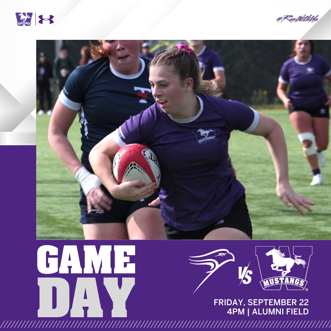 W🏉 MUSTANGS GAMEDAY!!  

#WesternHoco weekend starts for the Mustangs with the Women's Rugby team at home, taking on the Laurier Golden Hawks.

⏰ 4:00 PM
🏟 Alumni Field 
#RunWithUs #WesternMustangs #WLUvsWES