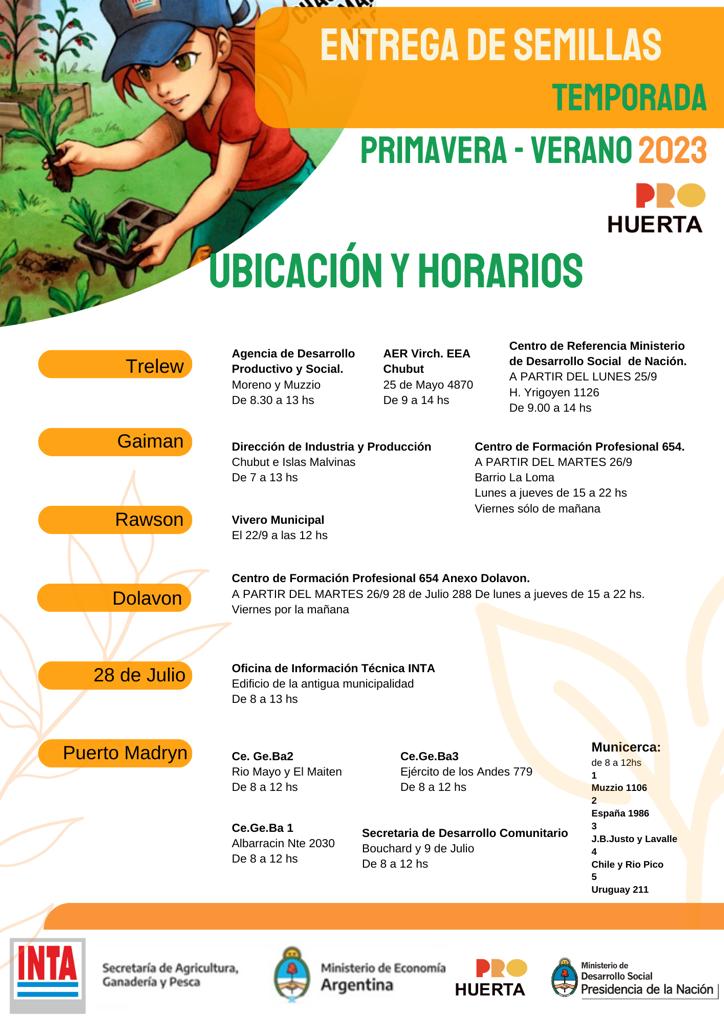 MaruOrtizTw's tweet photo. #PorElInta en @CadenaTiempo
🌱 Comenzó la entrega de kits de semillas de @prohuerta
"La idea es que las puedan compartir. Rinden para una huerta grande. Quienes llevan su bolsita deben ser responsables. Es un gran trabajo lograr la producción", @fermombelli, @EEAChubut https://t.co/3YZphpkcZ7