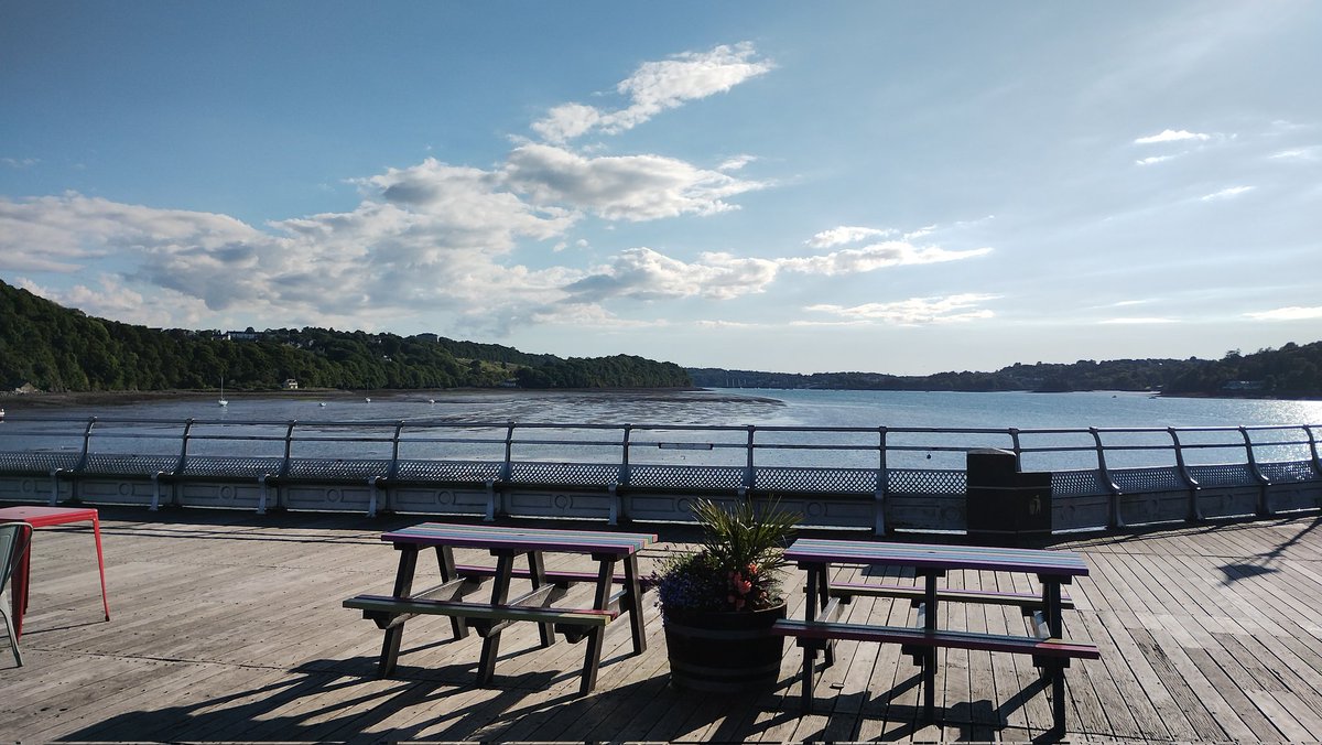 RheonTJ's tweet photo. @kristinhersh The Menai Straits from Bangor Pier https://t.co/JLXn0ILM1m