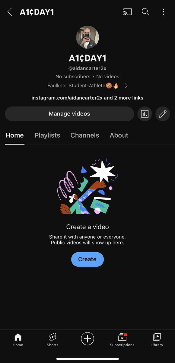 Y’all go follow my YouTube channel… Big things in the making🖤