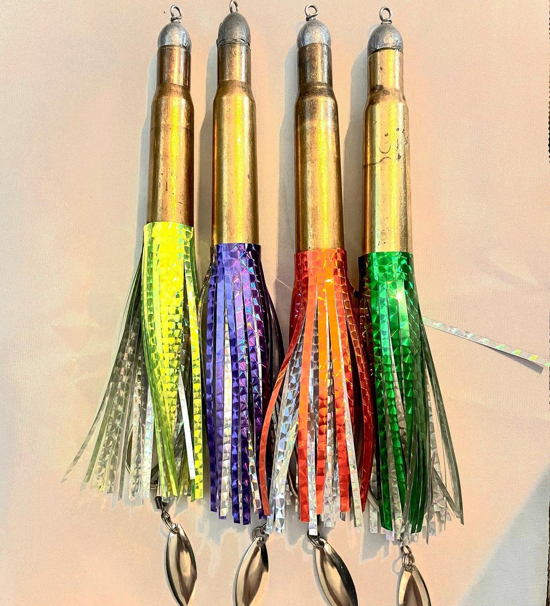 FishingArmory's tweet photo. 50cal trolling Lures 💪🏽😎🤘🏽great for all sport fish, we know cuz we’ve caught them 🤙🏽
#fishing https://t.co/VQUeeLQu3f