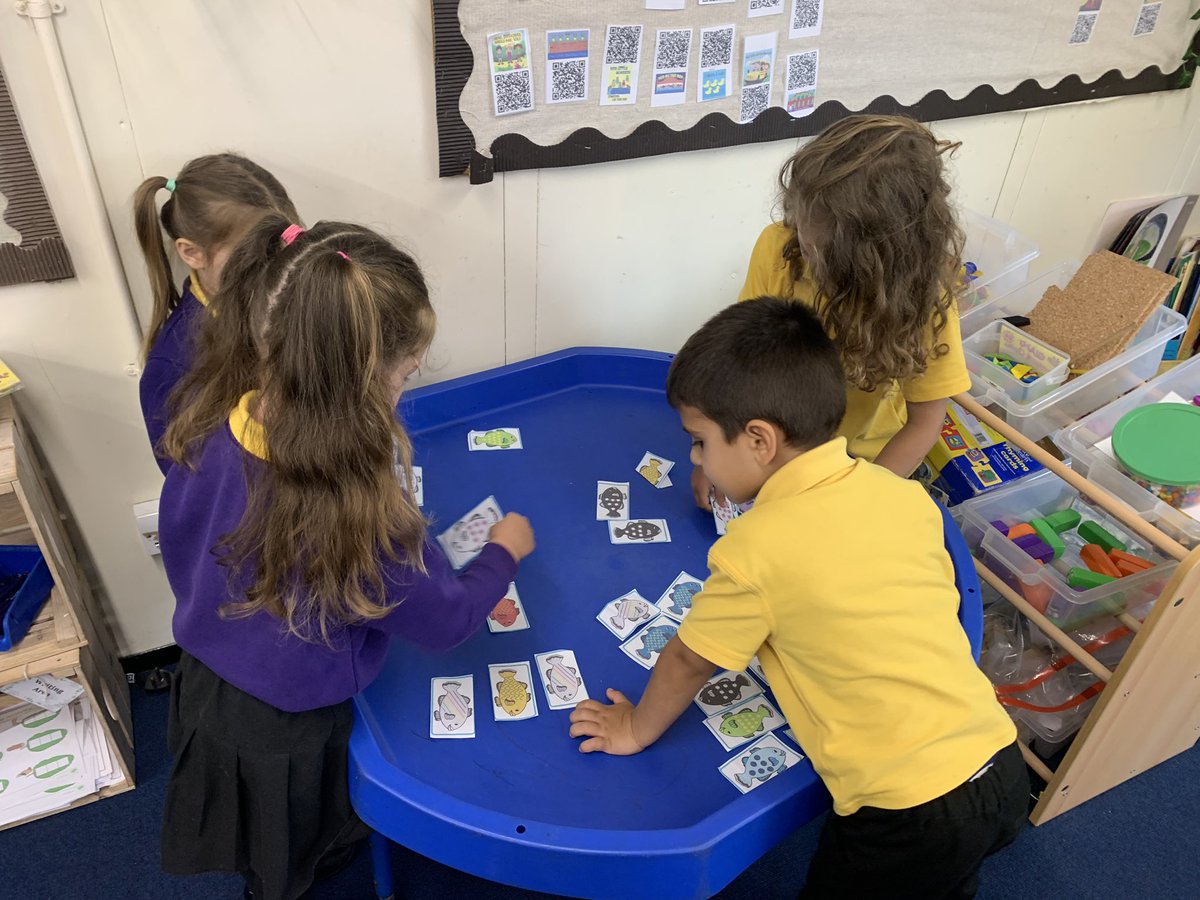 ReceptionLHS's tweet photo. This week in maths we have been matching! We built matching towers, matched fish and matched shapes to a picture! We all worked so hard! @MathsLHS @HeadLHS https://t.co/xJ5QScxjwf