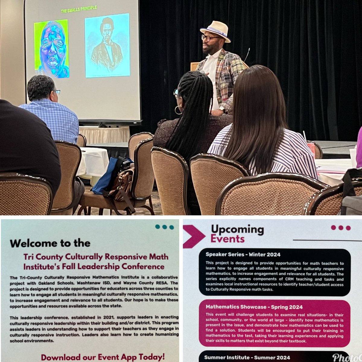 RCS Math Coaches (@rcsmath) on Twitter photo Tri-County Culturally Responsive Mathematics Institute Leading to Liberate Fall Leadership Conference! 👏🏼👏🏼👏🏼Thank you <a href="/MilnerHRich/">Rich Milner</a> and <a href="/chrisemdin/">Christopher Emdin</a> for your wisdom and inspiration! “Stay far from timid, only make moves if your ❤️’s in it, and live the phrase-sky’s the limit!” Tri-County Culturally Responsive Mathematics Institute Leading to Liberate Fall Leadership Conference! 👏🏼👏🏼👏🏼Thank you <a href="/MilnerHRich/">Rich Milner</a> and <a href="/chrisemdin/">Christopher Emdin</a> for your wisdom and inspiration! “Stay far from timid, only make moves if your ❤️’s in it, and live the phrase-sky’s the limit!”