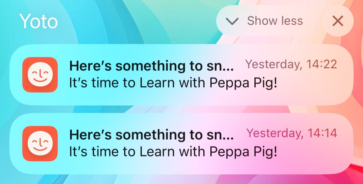 itisJames's tweet photo. @yotoplay How can I turn off these “news” notifications? (Without turning off notifications about my account/player) I’m on iOS. Thanks. https://t.co/XoD0HMjfK0