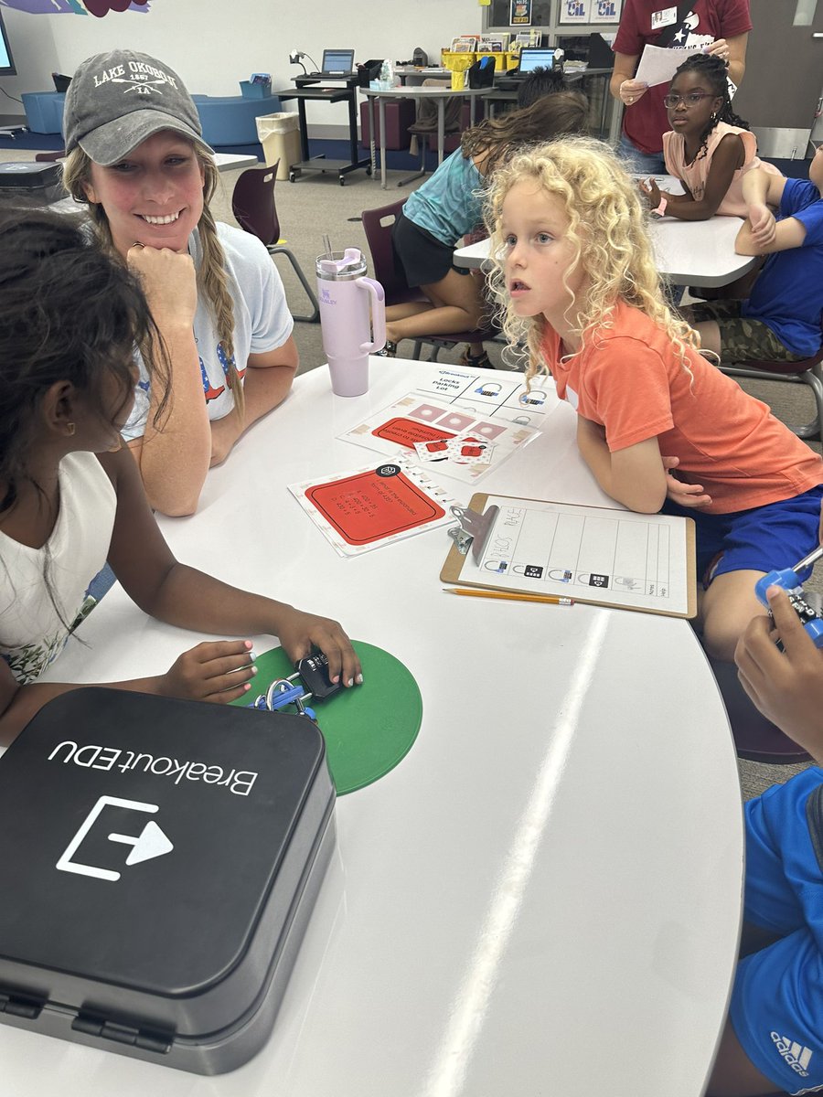 2nd graders practicing math skills using a breakout in the library! <a href="/MissHarvey3rd/">Bri Harvey</a> <a href="/coreyerin87/">Corey Schneider, Ed.D.</a> <a href="/MrsRomeroEDU/">Stephanie Romero</a> <a href="/PISDHallElem/">Hall Elementary School</a> <a href="/CrystalMcCord/">Crystal McCord</a>