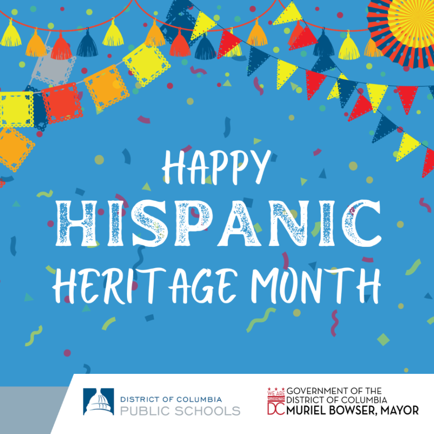 DCPSChancellor's tweet photo. #HispanicHeritageMonth—a time to celebrate the rich culture and beauty of over 20% of the @dcpublicschools community. Thank you to our Latino students, educators, staff &amp; families for being an integral part of our district, contributing diversity, history, and language 🧡💛❤️💚 https://t.co/5fbA80V8oA