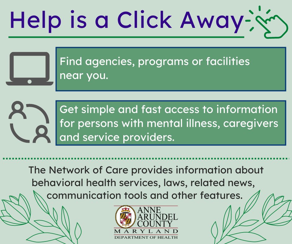 AAC_Recovery's tweet photo. Finding treatment can be overwhelming. #AnneArundel County's Network of Care has information on services, laws, news &amp; communication tools. Regardless of where your search begins, help is a click away! https://t.co/rqc81bcOTU #RecoveryMonth https://t.co/frzWrjeQkw
