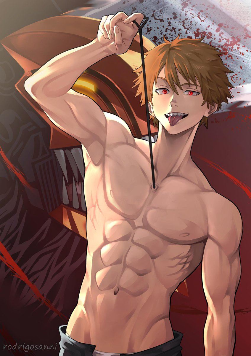 Playing with the cord in his chest. It revved up but nothing happened. Denji looked down at the reader with a smirk.

“This cord isn’t all it takes to turn me on, you know your really cute when your confused. Wanna see what else my body can do?”

#LewdRP #OpenDM #CSMRP #MVRP