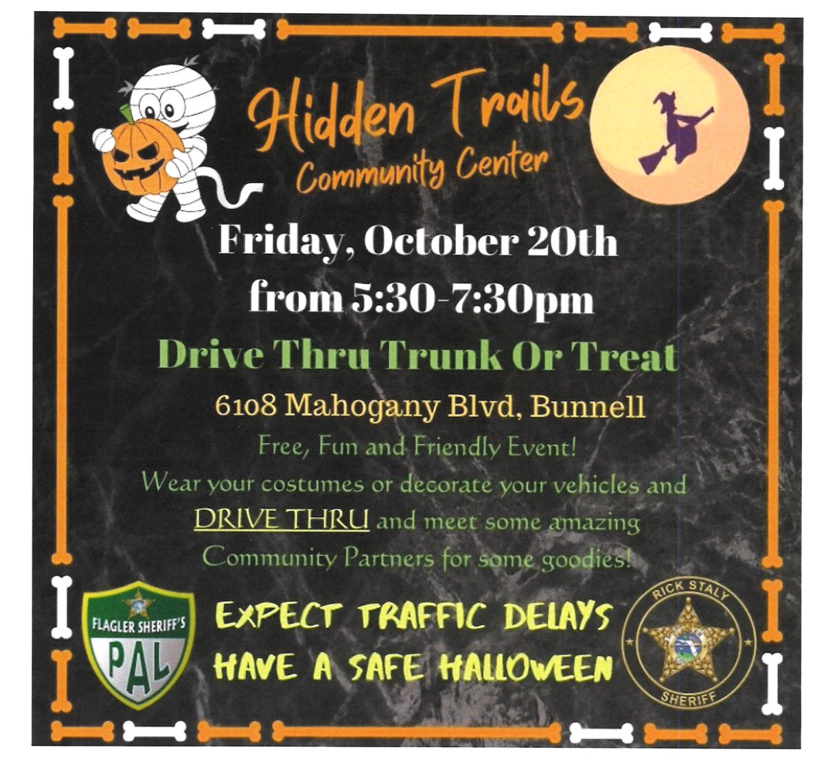We will be at Hidden Trails Community Center on Oct 20th for a great night! Hope to see you there!