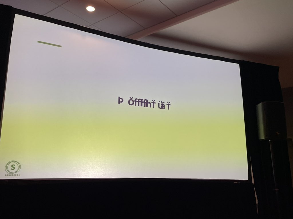 That says “messaging” 🧠 <a href="/MNHeadhunter/">Paul DeBettignies</a> <a href="/SourceCon/">SourceCon</a> #slidefail