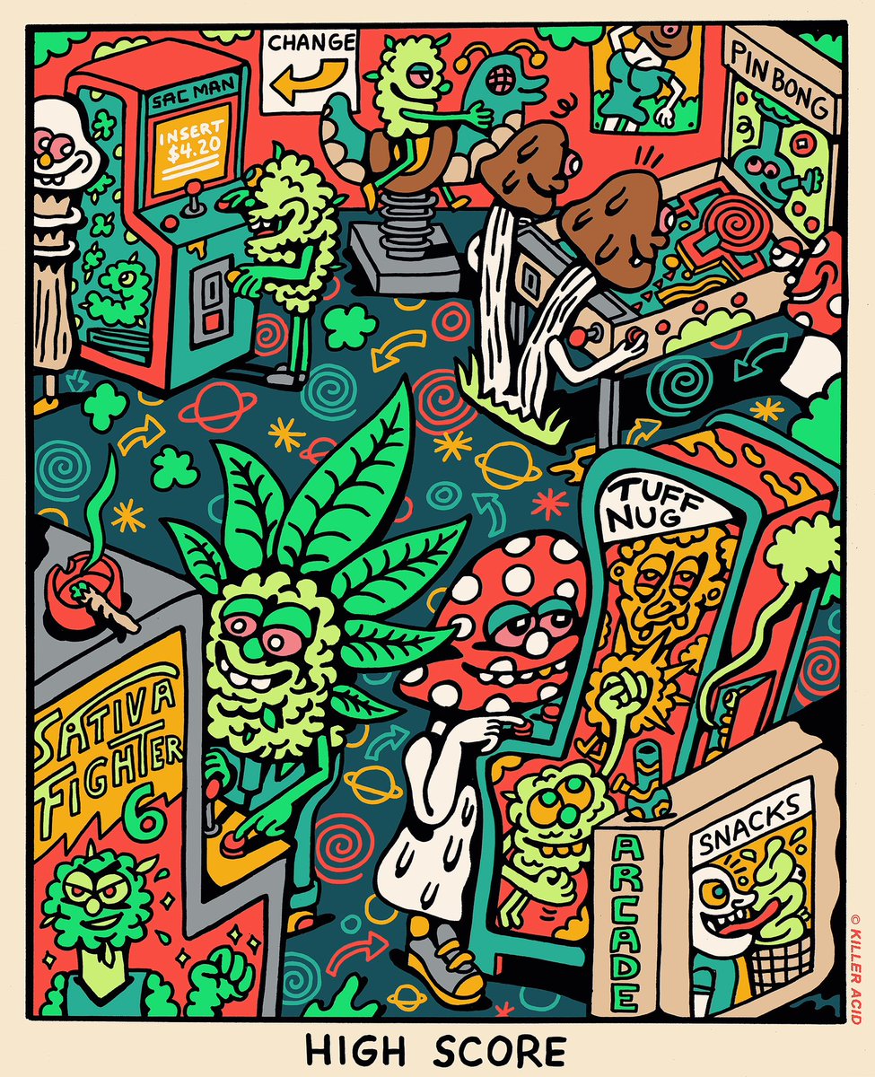 APsychedelics's tweet photo. High Score by @killeracid 🤯🍄
#psychedelicart #trippyart #drugart #art #artworks #psychedelic #trippy https://t.co/rB5aXh8hCh