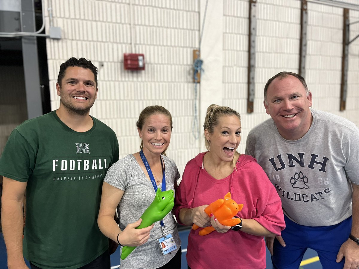 The <a href="/ClarkePE_Health/">Clarke PE & Health</a> teachers brought their BARK and lead the staff through an afternoon of team and community building activities. Laughter, cheering and clapping were heard throughout the school. Thank you! 👏 
<a href="/lexingtonsuper/">Dr. Julie Hackett</a> @ClarkePrincipal