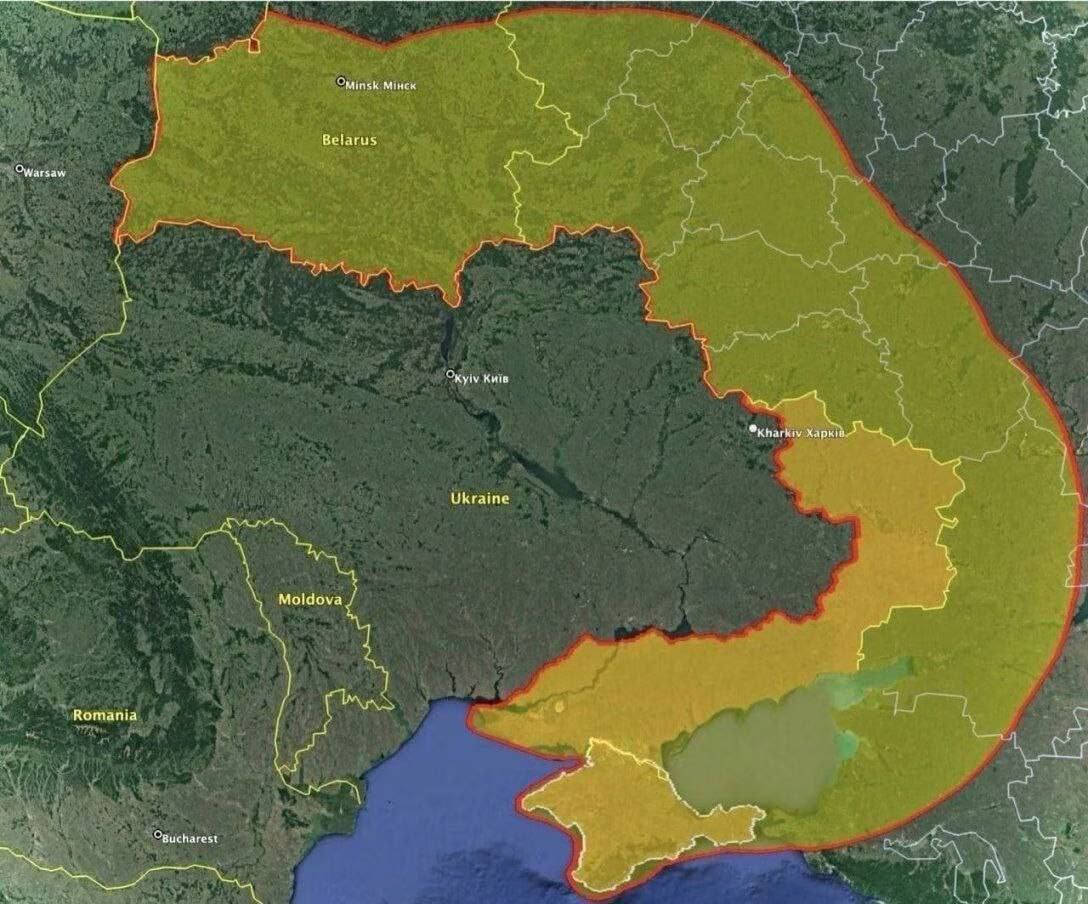 Fibrik_Oficial's tweet image. 🇺🇸🇺🇦 Según el New York Times, los misiles tácticos operativos ATACMS transferidos a Ucrania estarán equipados con una ojiva de racimo.

El mapa muestra su área de alcance.