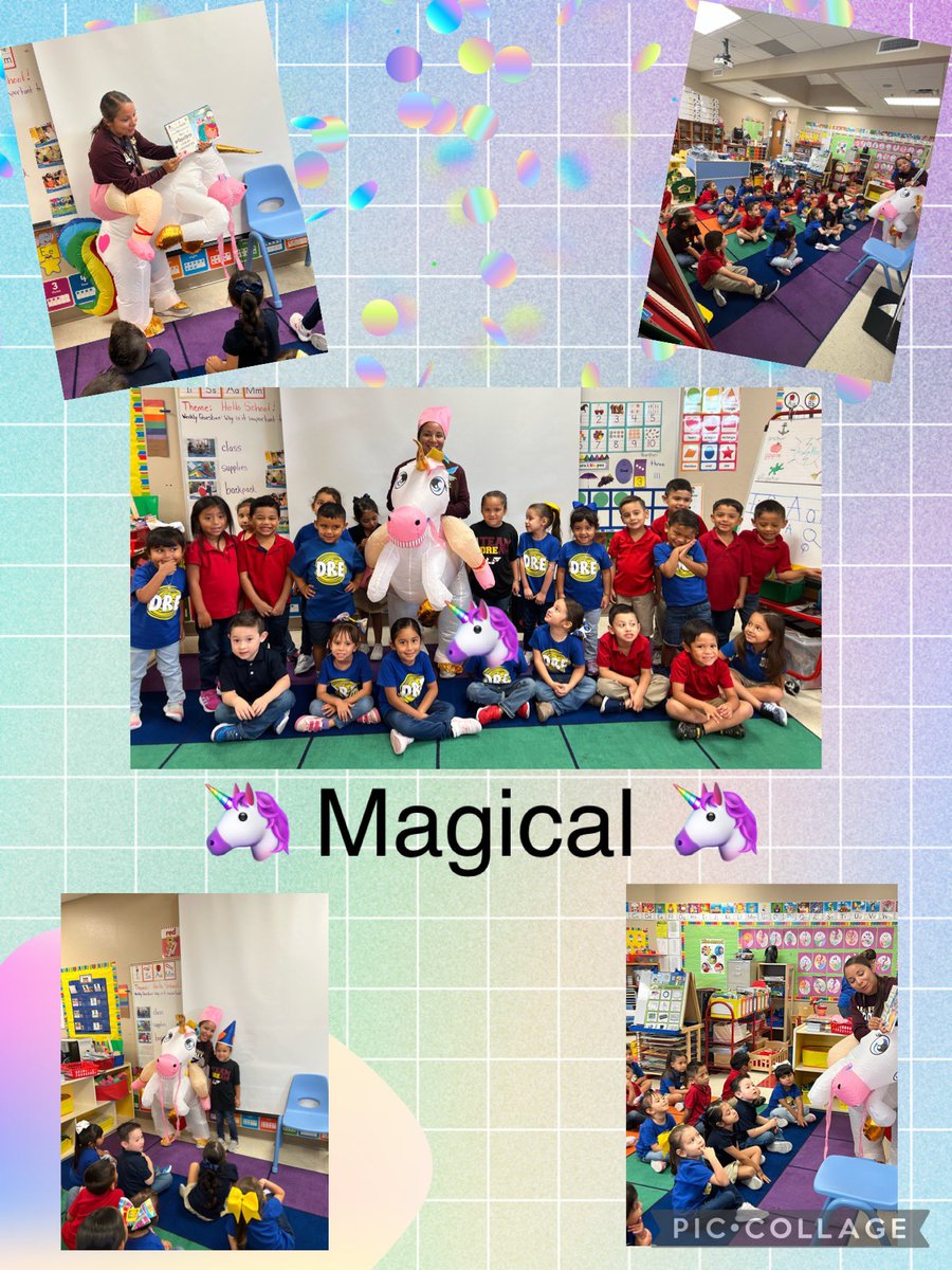 Today was #magical 💖 Thank you @CoachPuenteDRE for making my Pre-K Littles dreams come true 🦄🦄 #MysteryReader #literacymatters @DRE_Hurricanes