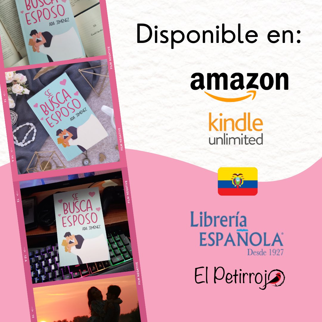Arassha17's tweet photo. Llega el fin de semana 🥳
Y qué mejor que pasarlo en modo romántico 😏💕

𝗦𝗘 𝗕𝗨𝗦𝗖𝗔 𝗘𝗦𝗣𝗢𝗦𝗢 será una compañía ideal: risas aseguradas, te enterarás de [chismes] secretos 🤭 conocerás un país de paisajes, gastronomía y cultura maravillosa, ¡y más! 😍🇪🇨
#libros #Ecuador https://t.co/bo3cNjmB7e