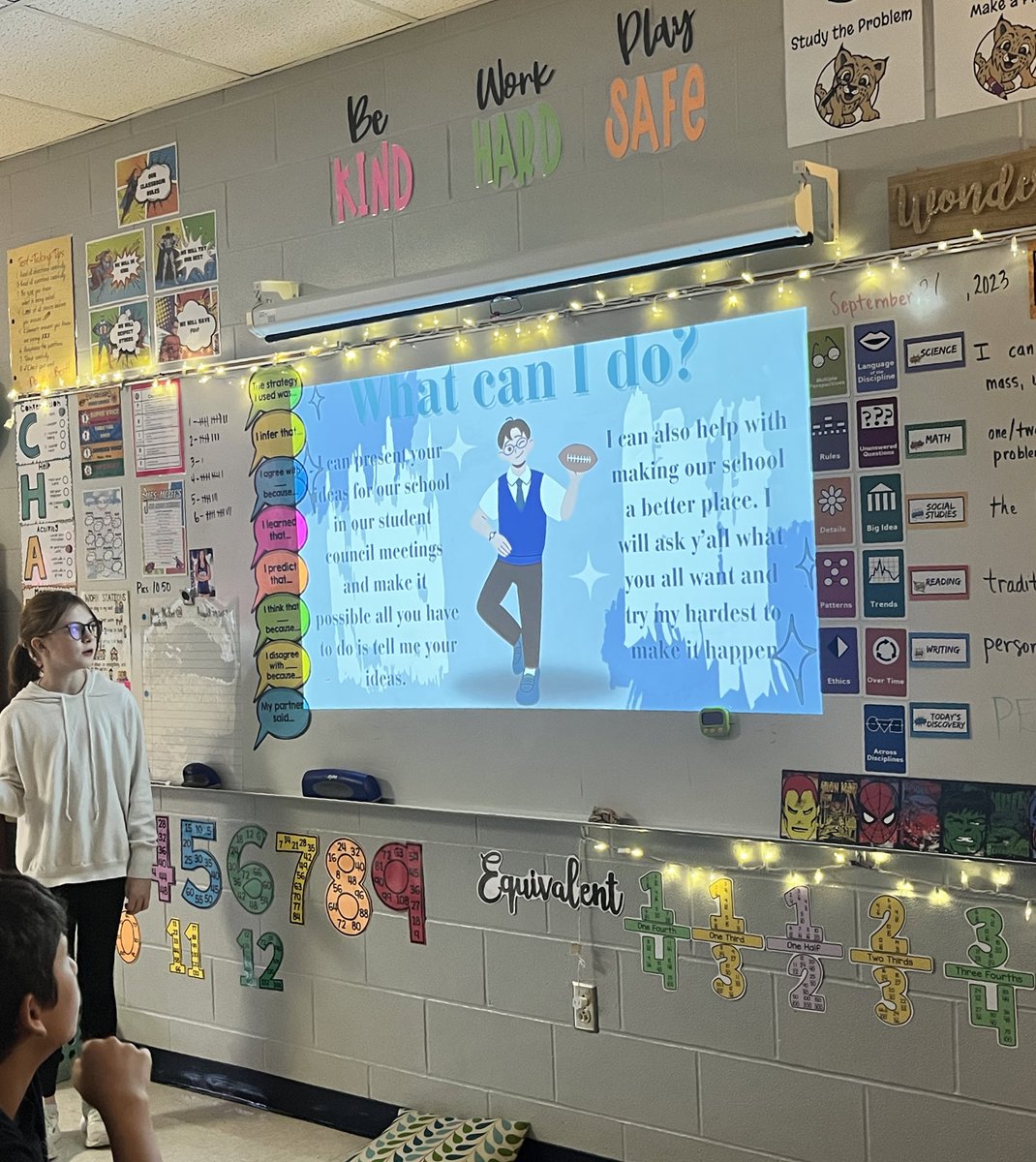 JamieMcBee's tweet photo. We love using @canva in the classroom! The kiddos used it to lead today’s learning.Definitely utilizing the components of our Learners Profile. @NISD @NISDBraunStat https://t.co/sEikmzgzzZ