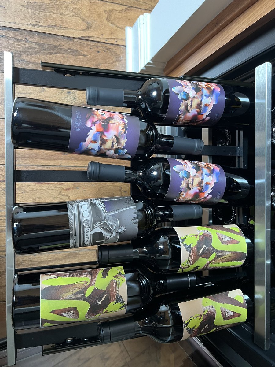 <a href="/RollingStone/">Rolling Stone</a> said my #nfts are worthless?? I guess I better pour out all this <a href="/wagmiwine/">🍷Wagmi Wines - Tezos NFTs🍷</a> and burn all my physical art