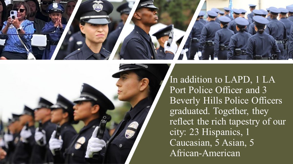 Congratulations to the 34 newest heroes of our city, the #LAPD Academy graduates! Among them, we celebrate the diversity that makes our community stronger: 28 males and 6 females completed 912 hours of training over 24 weeks to protect and serve LA. <a href="/BeverlyHillsPD/">Beverly Hills Police</a> <a href="/SHAQ/">SHAQ</a>