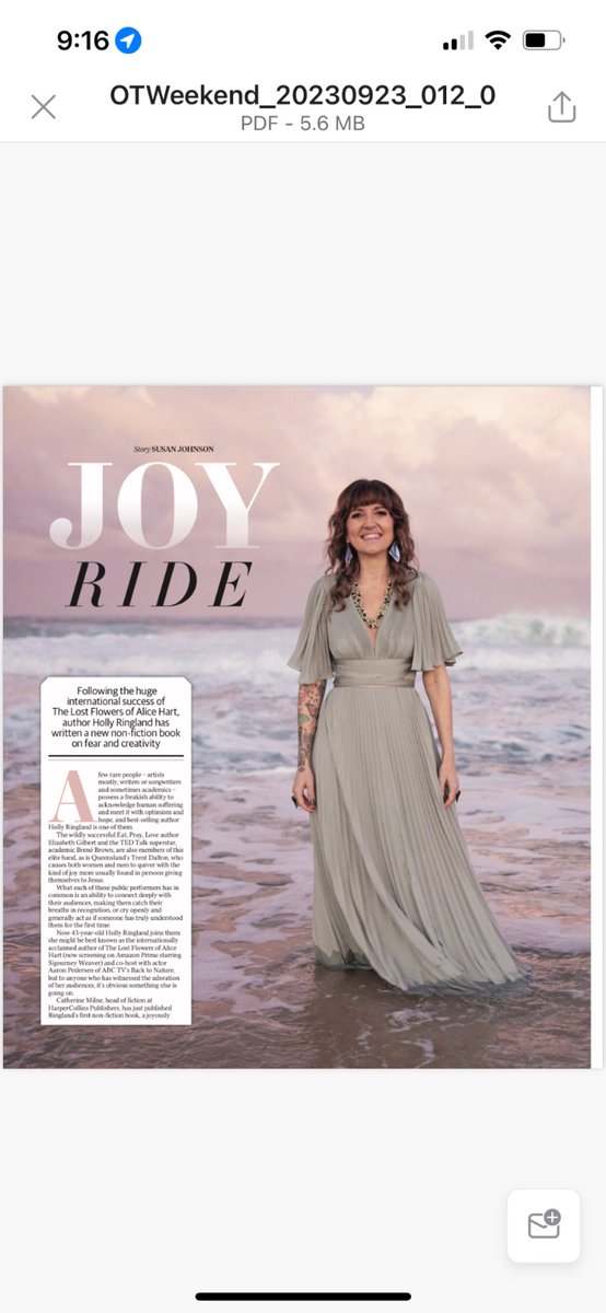 Some humans are pure joy. @hollyringland is one of them. A privilege to talk about creativity and THE HOUSE THAT JOY BUILT for @Qweekend @catherinefmilne @HarperCollinsAU