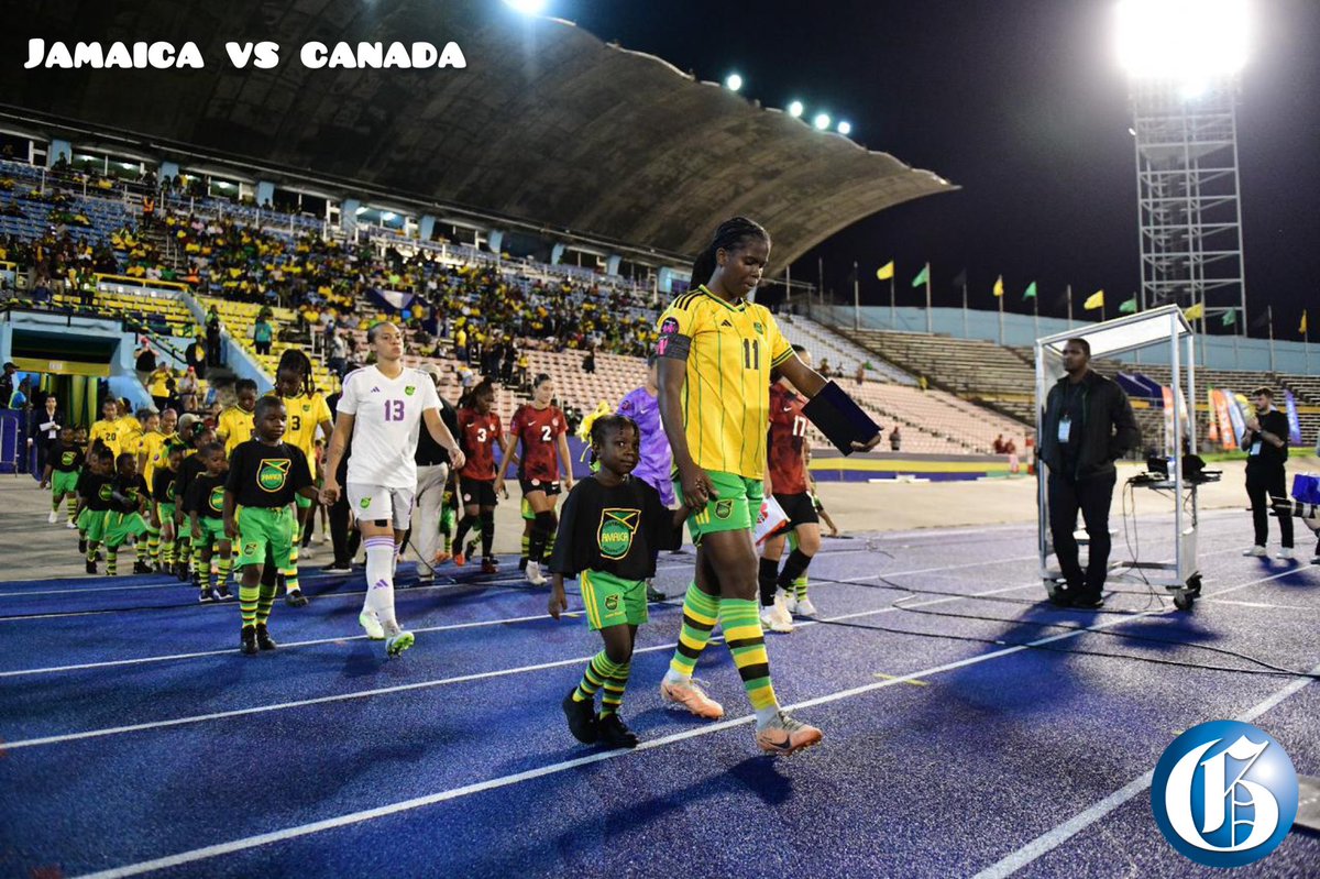 JamaicaGleaner's tweet photo. #JAMvsCAN: The rain did not stop fans from coming out to support the Reggae Girlz in the first of two matches against Canada for a spot at the 2024 Summer Olympics in Paris, France.
📸: @taylor2nd
#GLNRSports https://t.co/9GztIAVov0