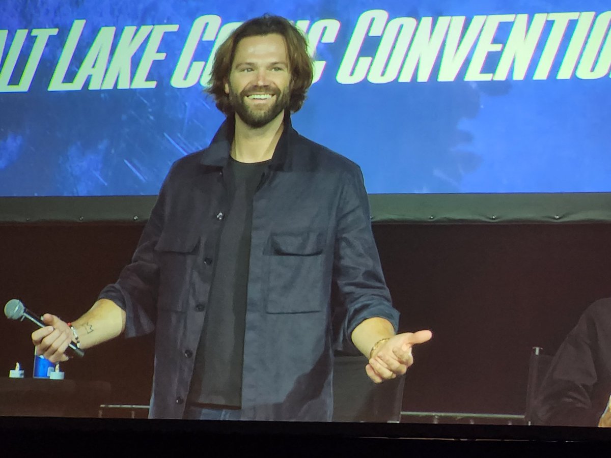 Best part of my day...asking Jared Padalecki for a hug and his answer, 'Lets F**in do this.' I've waited a long time to hug him, and it was worth the wait. #FanX2023 #SPNFAMILY