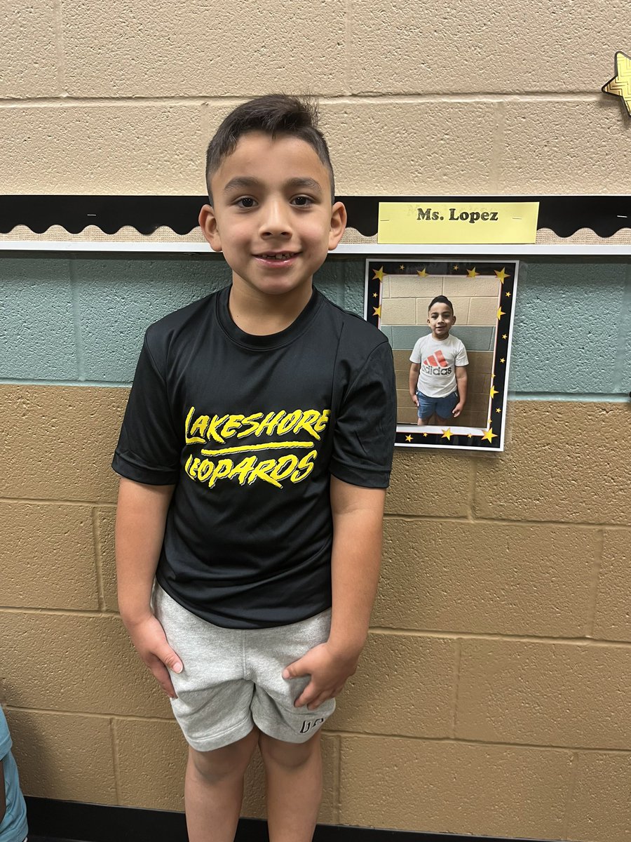 My First Grades Finest student today! I’m so proud of the way he follows our leopard laws! 🐾💛