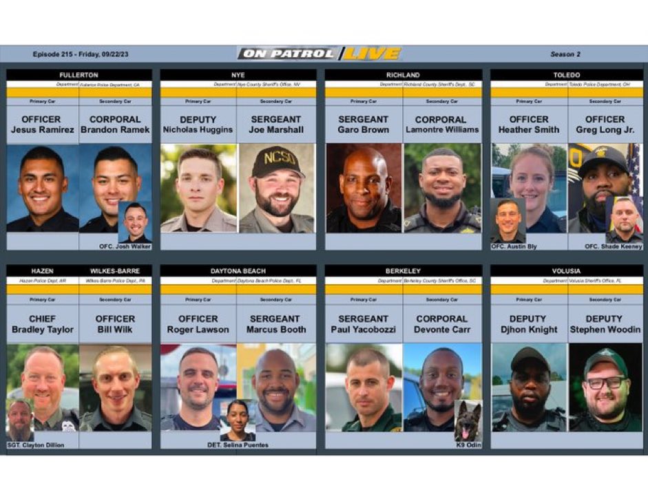 OfficialOPLive's tweet photo. #OnPatrolLive starts NOW, only on @ReelzChannel. Here is tonight's lineup. 

#OPLive #REELZ #OPNation https://t.co/NujnxKwvlL