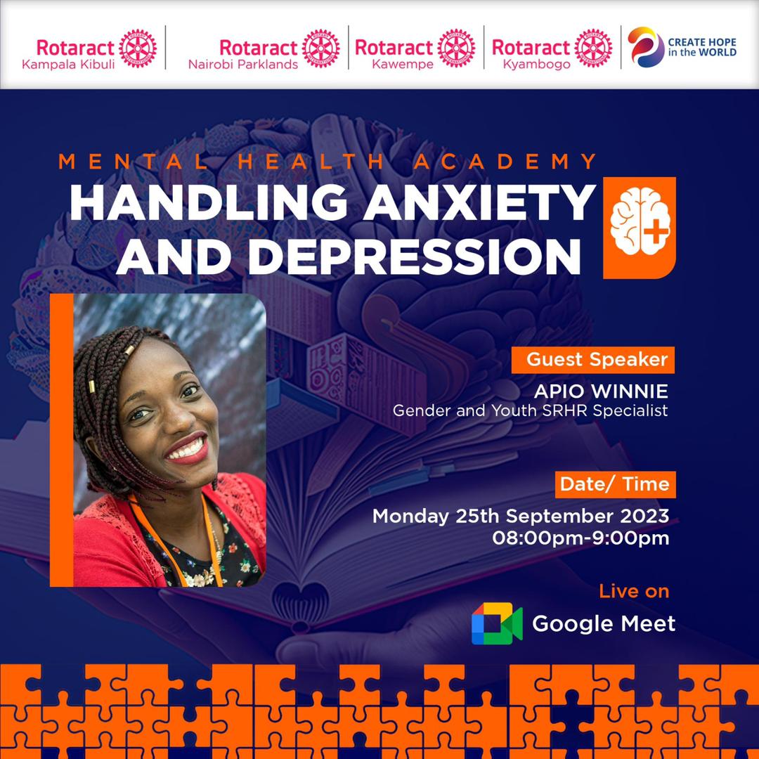 RctKawempe's tweet image. *MENTAL HEALTH ACADEMY* 

Living with depression&amp;amp; anxiety can be a daily battle,but it's important to remember you arent alone &amp;amp; that there is hope.Join us on Monday as we take you thru a session on how to handle anxiety &amp;amp;depression 
#mentalhealthmatters 
#CreatingHopeInTheWorld