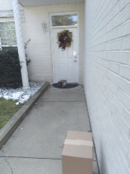AnnHewes's tweet photo. Hey, @UPS, I think your drivers need to learn their numbers (I live at #8). These are photos sent by UPS as delivery confirmation. BTW, your voice recognition does not work AT ALL. https://t.co/ZySyMNZLaq