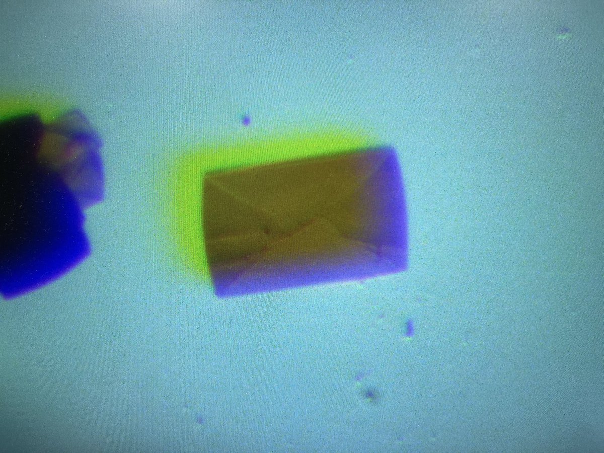 These terribly thin crystals with cracks diffracted only up to 1.3A but the data provided a nice model! 😍