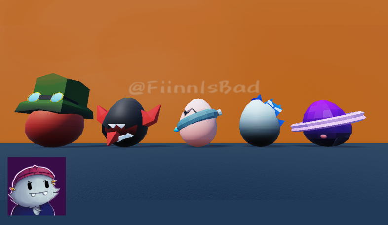 FiinnIsBad's tweet photo. 🇺🇸 Eggs 
🇧�� Ovos

#ROBLOX #RobloxDev #robloxart #b3d #3dart #3D #3dmodeling #digitalart https://t.co/sIIzNFe1Cr