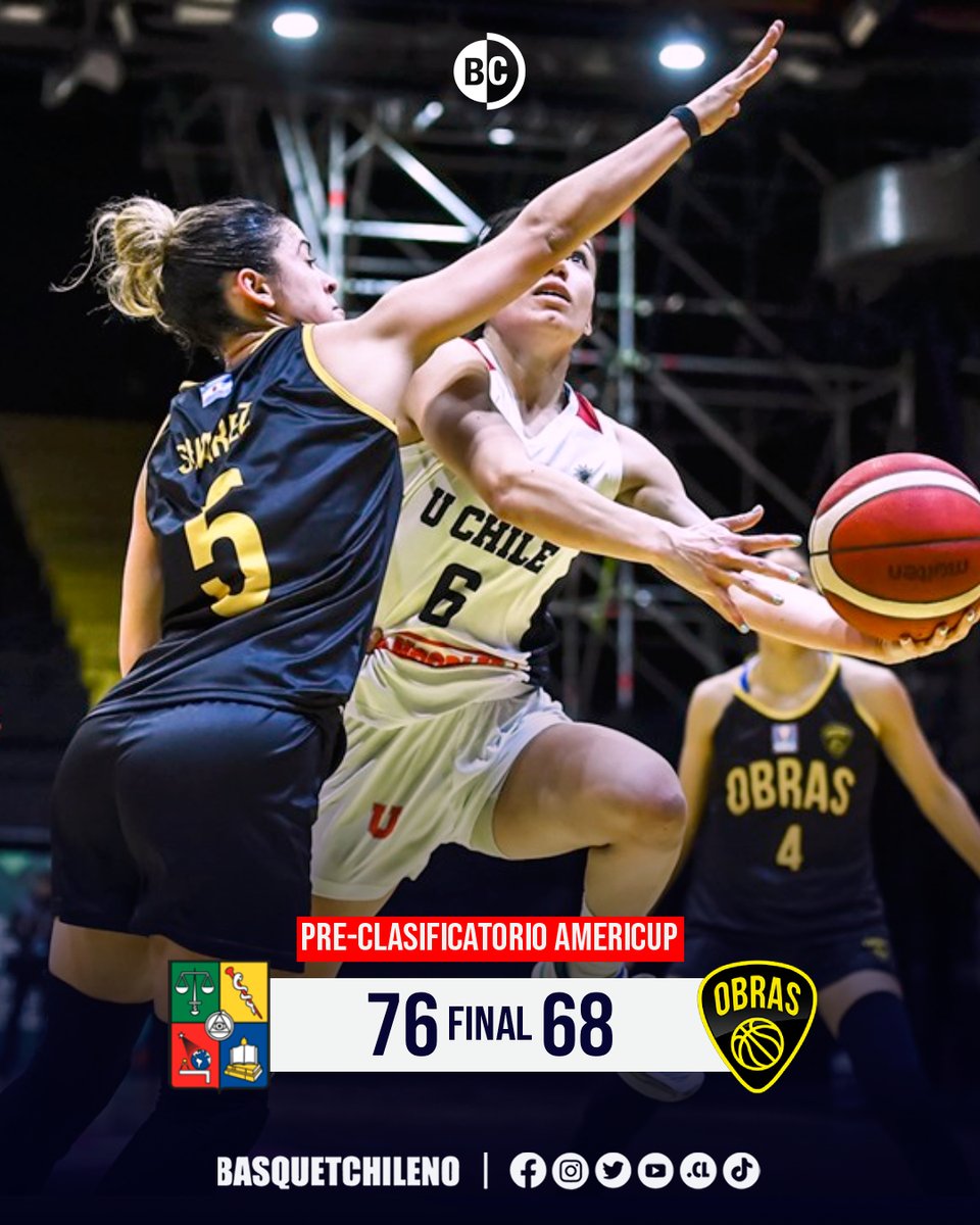 ¡GIGANTE LA U! ¡VICTORIA EN ARGENTINA! 🤘🔵🔴

Las dirigidas por Julia Acevedo estuvieron sólidas y sorprendieron al equipo dueño de casa. Unas intratables Tatiana Gómez (22pts, 10reb) y Javiera Campos (14pts, 5reb, 7as) marcaron la pauta en un partido redondo.