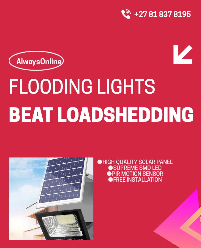 For all decorating and Loadshedding Lighting needs,am your guy
Simply DM❗️ I will have the product delivered to your door step