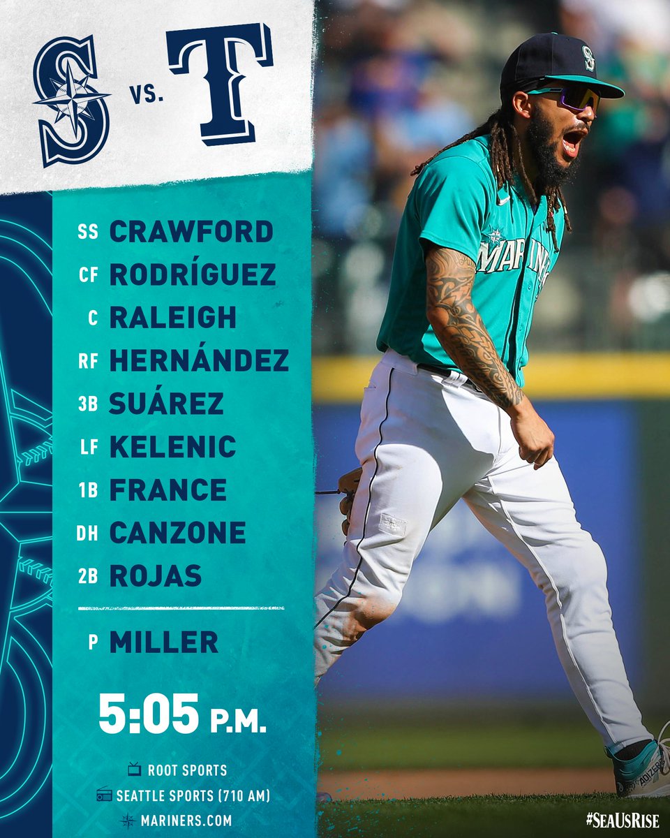 Mariners's tweet photo. Time for a Texas-sized showdown 🤠 https://t.co/vyoOHbrlbj