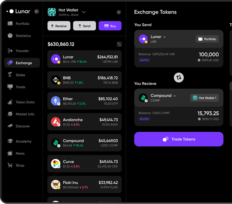 <a href="/milesdeutscher/">Miles Deutscher</a> Once <a href="/LNRDAO/">Lunar DAO</a> has built their portfolio manager and integrated their OmniWallet and the new dex @ lunardex.io, the sort of ease of use you speak of will be available, along with enterprise level security and architecture.