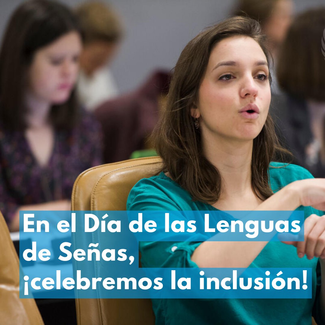 ONU_es's tweet image. ¡Celebremos la inclusión en este Día de las Lenguas de Señas!

La lengua de señas es fundamental para promover los derechos de la comunidad sorda.

Sigamos derribando barreras y creando un mundo más accesible para todos. un.org/es/observances…