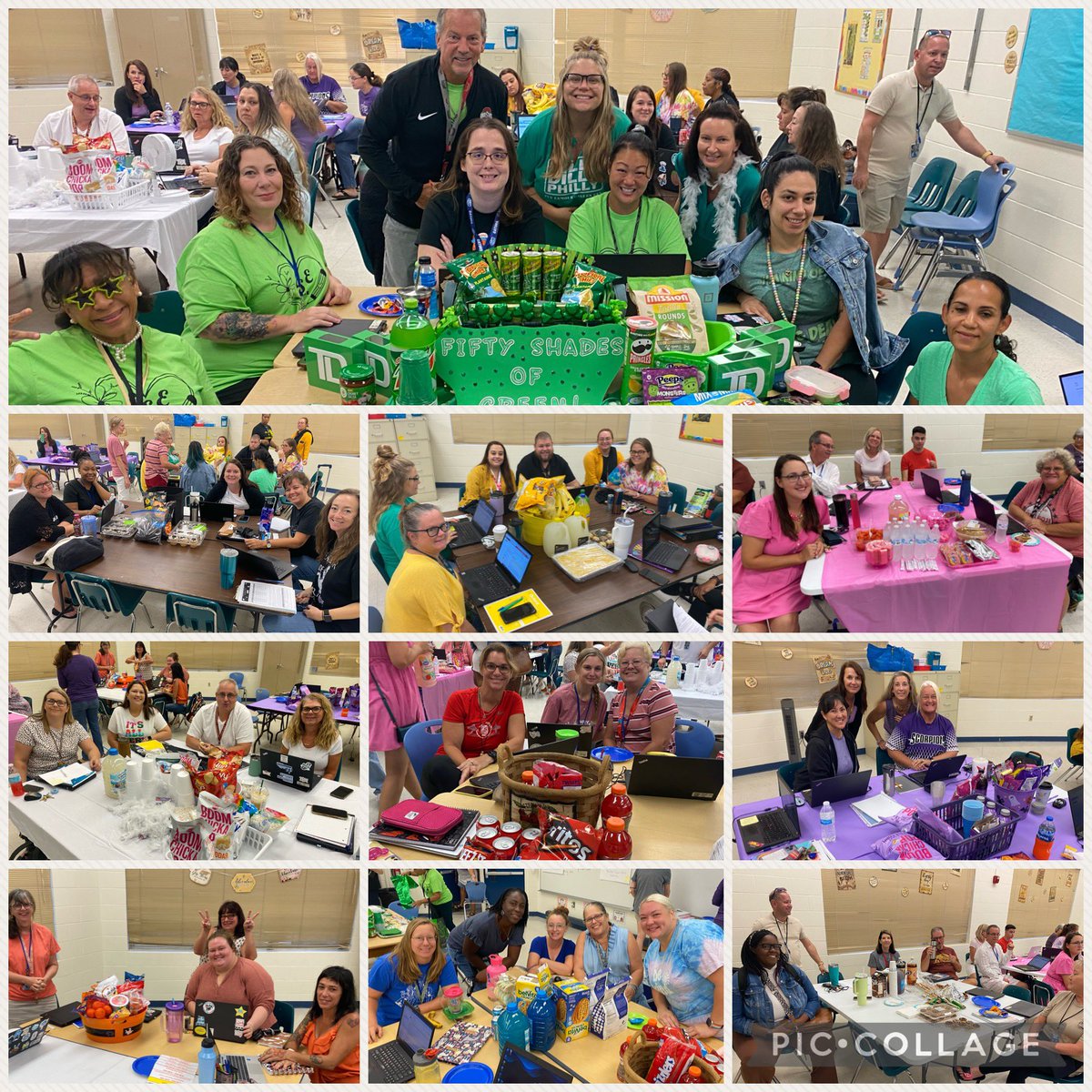 sdedragons's tweet photo. We brightened up our PD today with a staff #colorparty. Each team brought drinks, snacks, and decorations for a rainbow of fun! SDE is one colorful family!!!
🖤♥️🧡💛💚💙💜🤎🤍🩷 https://t.co/B3m33gDZhx
