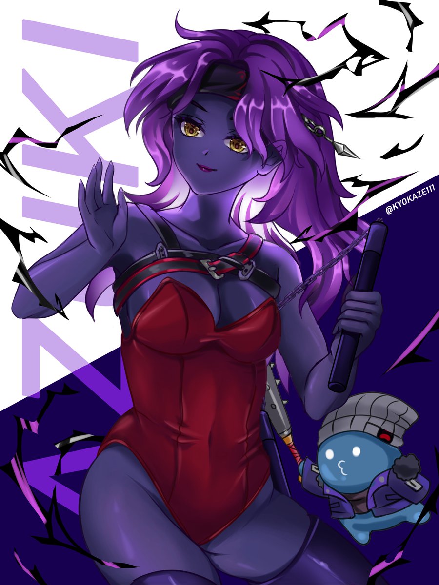 Kyokaze111's tweet photo. My entry for @0x8i11i0n Azuki contest! I did not have enough time to add more details though 🥲 #Azukiart #Azuki https://t.co/XU59brhmyd