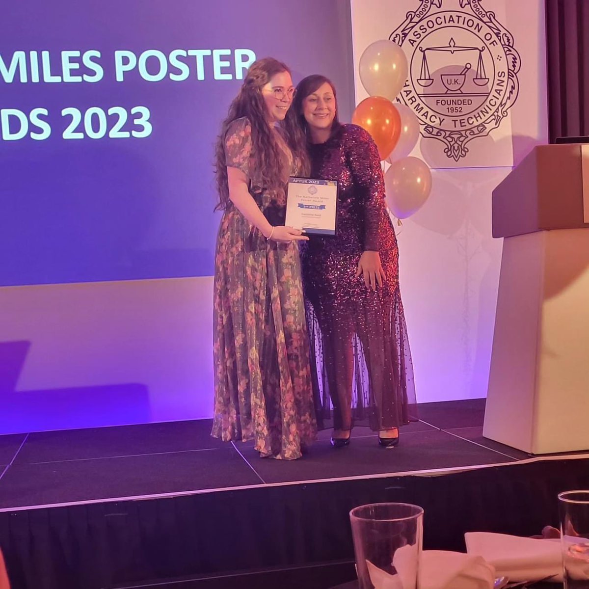 sarahchieftech's tweet photo. Huge congratulations to Caroline Reid - our Pharmacy Regional Clinical Fellow @NHSNW for being an award winner at @APTUK1 💙⭐️ https://t.co/ndJve6Tkyy