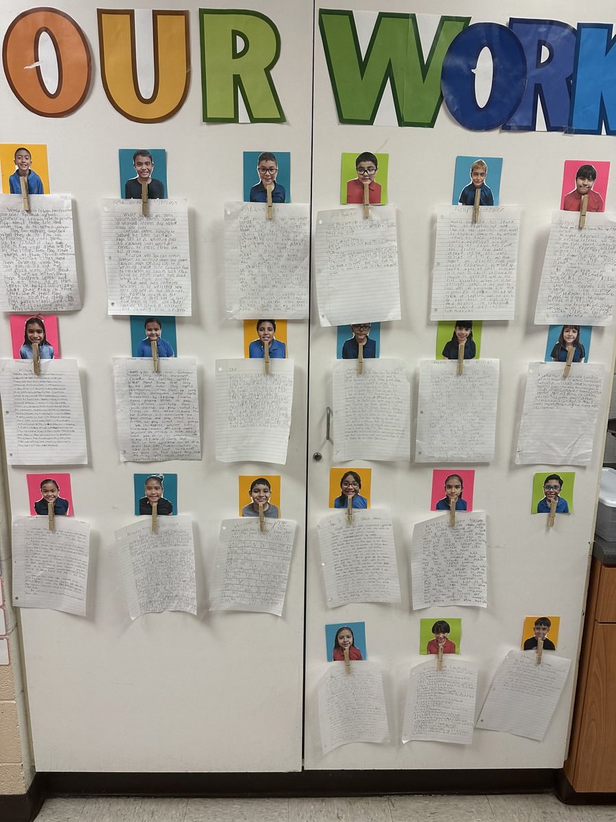 WDS 3rd Grade Displaying their student ECRs 📝🍎🦁<a href="/SurrattCubs/">Surratt Elementary School</a>