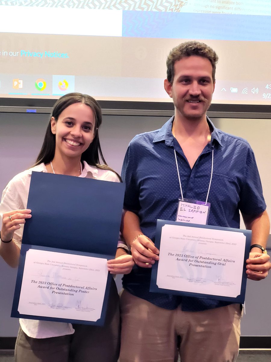 Eric Krause (@egkrause_gsu) on Twitter photo So grateful to work with these two amazing post-doc fellows! Congrats to <a href="/KElsaafien/">Khalid Elsaafien 🧠🫀</a> and the twitterless Jessica Sa for giving great presentations at the GSU post-doc symposium! Congrats on the awards!! So grateful to work with these two amazing post-doc fellows! Congrats to <a href="/KElsaafien/">Khalid Elsaafien 🧠🫀</a> and the twitterless Jessica Sa for giving great presentations at the GSU post-doc symposium! Congrats on the awards!!